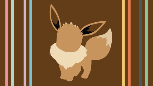 Here’s a minimalist wallpaper of the pokémon Eevee i made, with each stripe representin