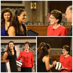 moebrobrian:  Ali with Senator Susan Collins