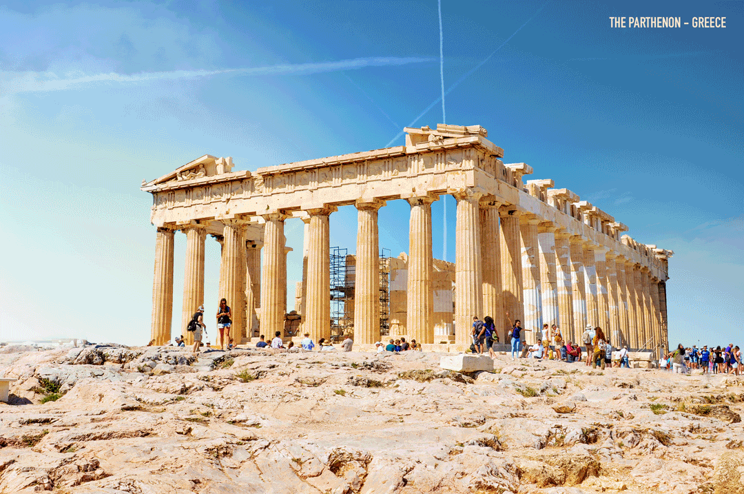 wiselwisel: Gifs que reconstruyen ruinas antiguas. El Partenón Atenas, Grecia /