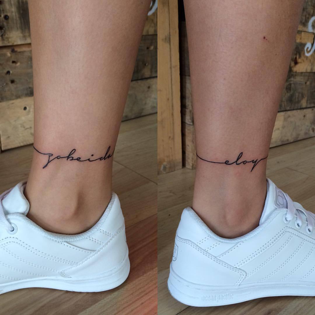 #Tattoo #Tatu #tatuaje #tattoos #letras #lettering #linea #line #tobillo #nombres