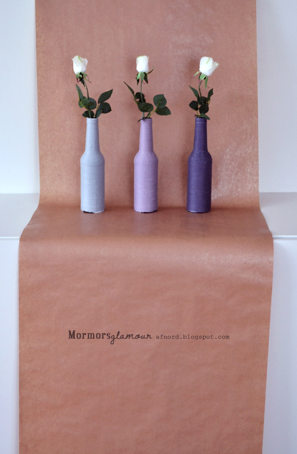 Yarn Wrapped Bottles | Mormors Glamour
I’ve always liked those pastel coloured milk bottles that seem to be in all the homewares mags these days, but I’ll be darned if I’m going to pay $30 for a milk bottle! And unfortunately they don’t sell milk in...