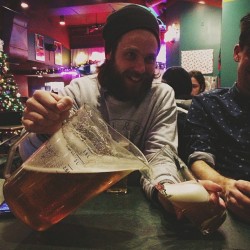 laurenrips:
“Team pitcher time @winder23. #beer #xmas
”