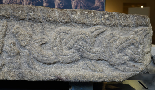 Sigurd Grave Cover at the Yorkshire Museum, York, 27.8.16. The cover is decorated with images of Sig