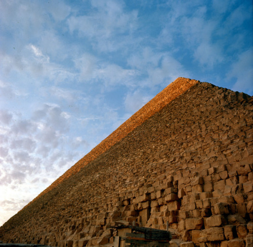 Close up of the Great Pyramid of Giza