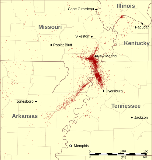 The New Madrid Seismic ZoneAbout once a year, residents of the counties at the border between Kentuc