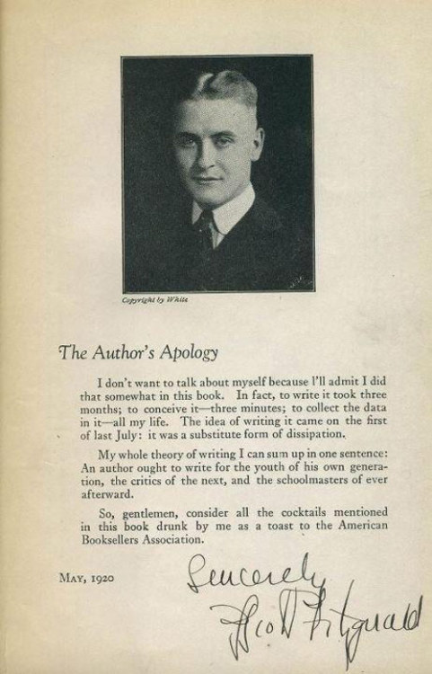 franny-squalor-glass:  F.Scott Fitzgerald’s First Author Photos