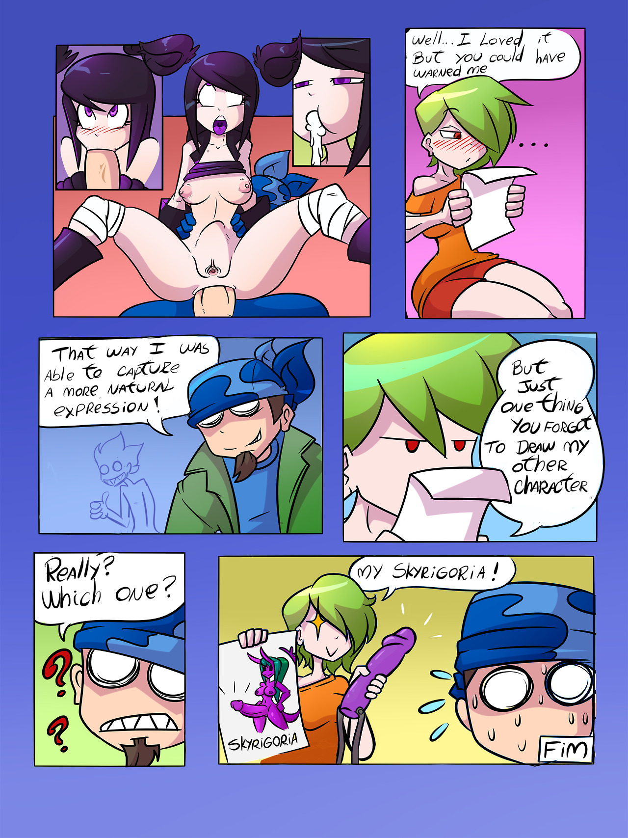 dahsdahs:  Sooo this comic is a gift to my GF Marsh who asked me to draw a hentai