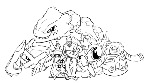 All @junkpilestuff G!Sans-es mashed up with Pokemon!!It all started with our obsession over Giovanni
