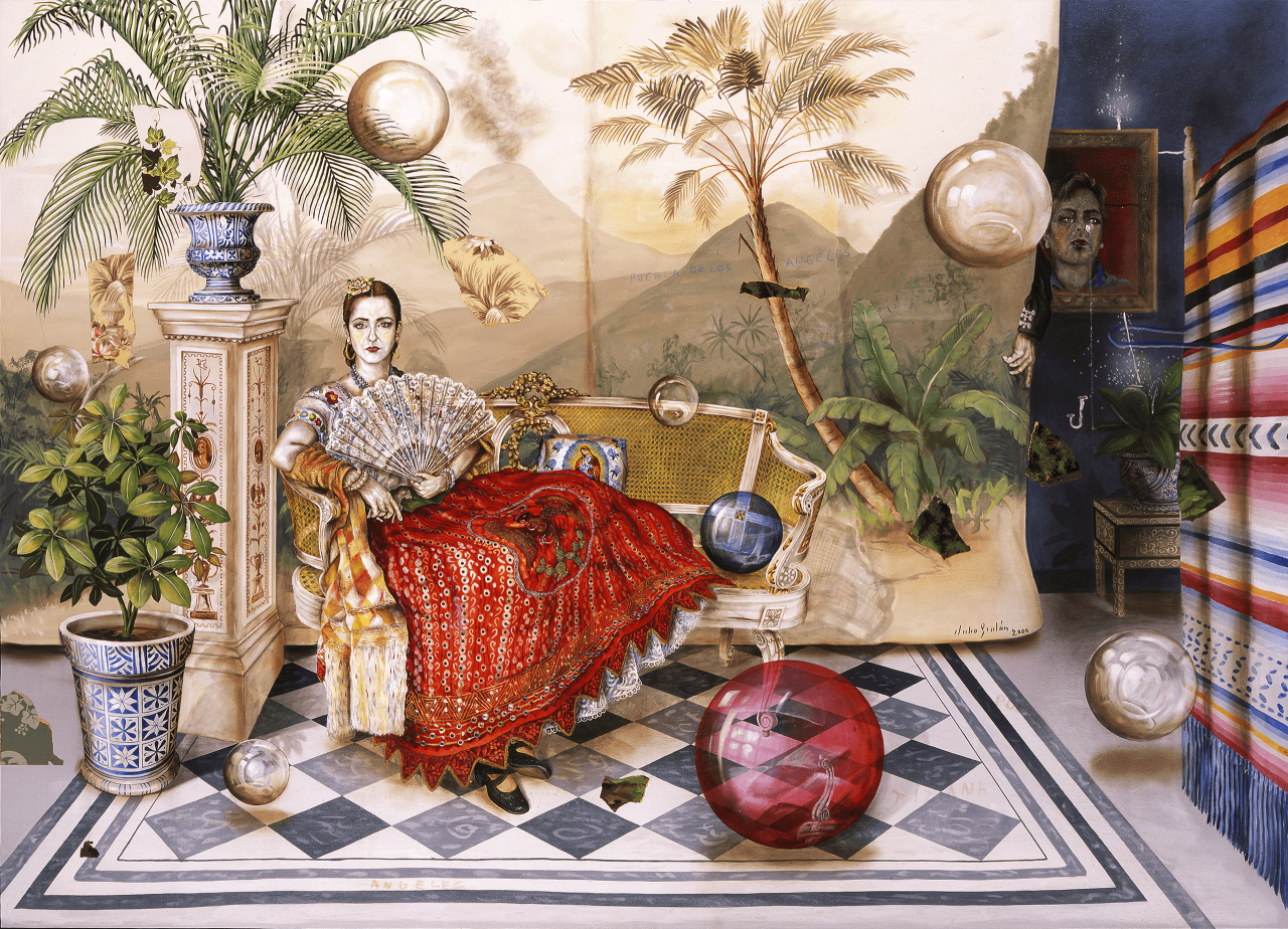 Julio Galán (1958-2006) — Portrait of Elizabeth (oil on canvas, 2000)