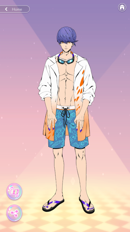 0beyme: Summer outfits I could unlock… Not a single nipple.  Beel and Levi are always lo