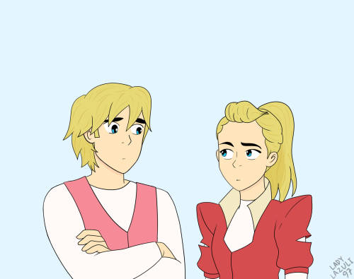 ladylazuli97:Adam and Adora, saviors of the universe.Based on a post by @penguinbaby :3