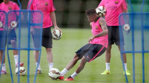 fzneymar:  17/08/14 Training session  Photo by MIGUEL RUIZ - FCB