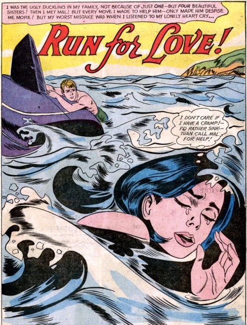 Three artworks by Roy Lichtenstein—and their sources.Drowning Girl (1963) was based on a panel