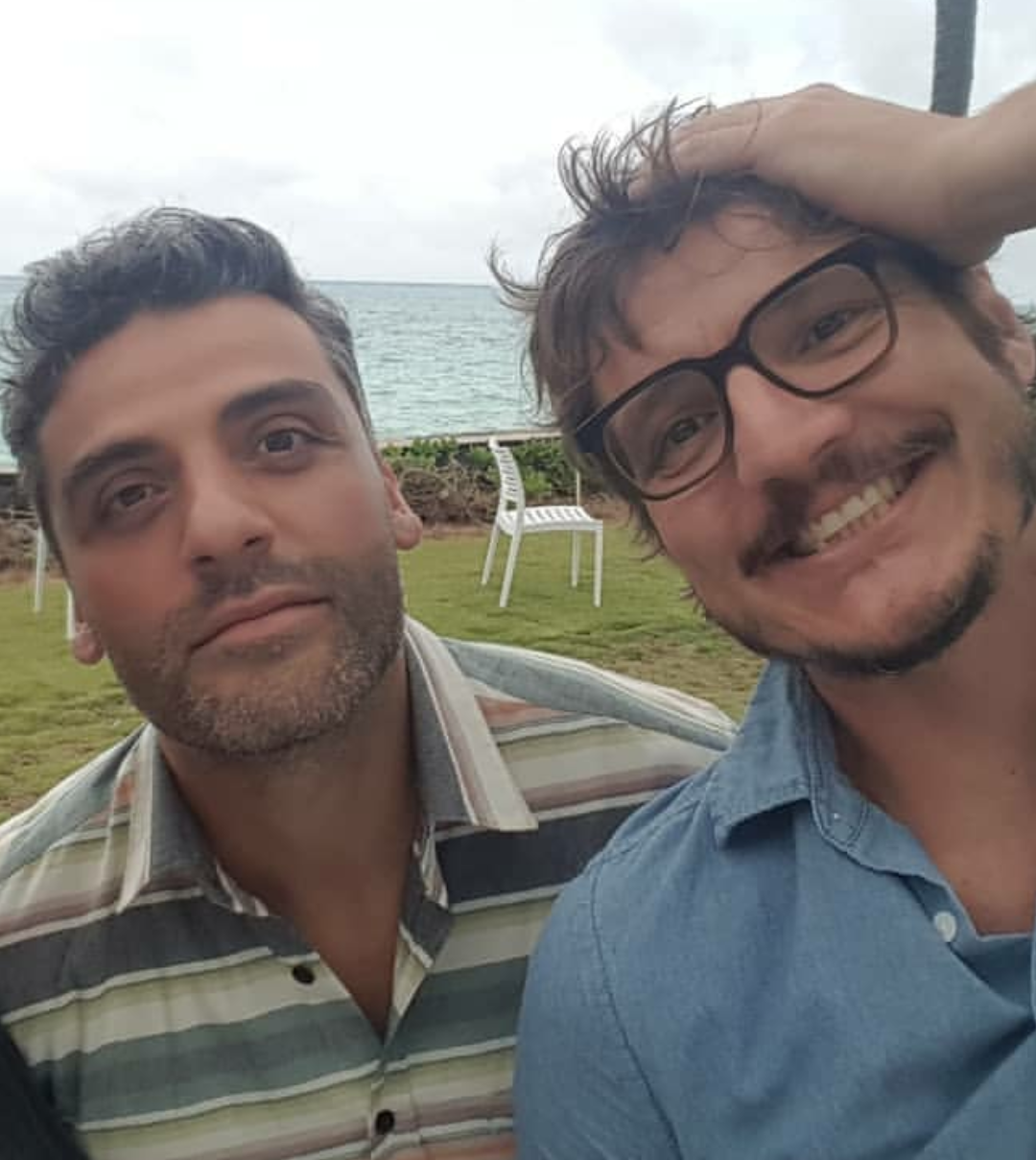 curiouswildi:Oscar Isaac and Pedro Pascal at Hawaii (2018) (via instagram @1gracerowe)