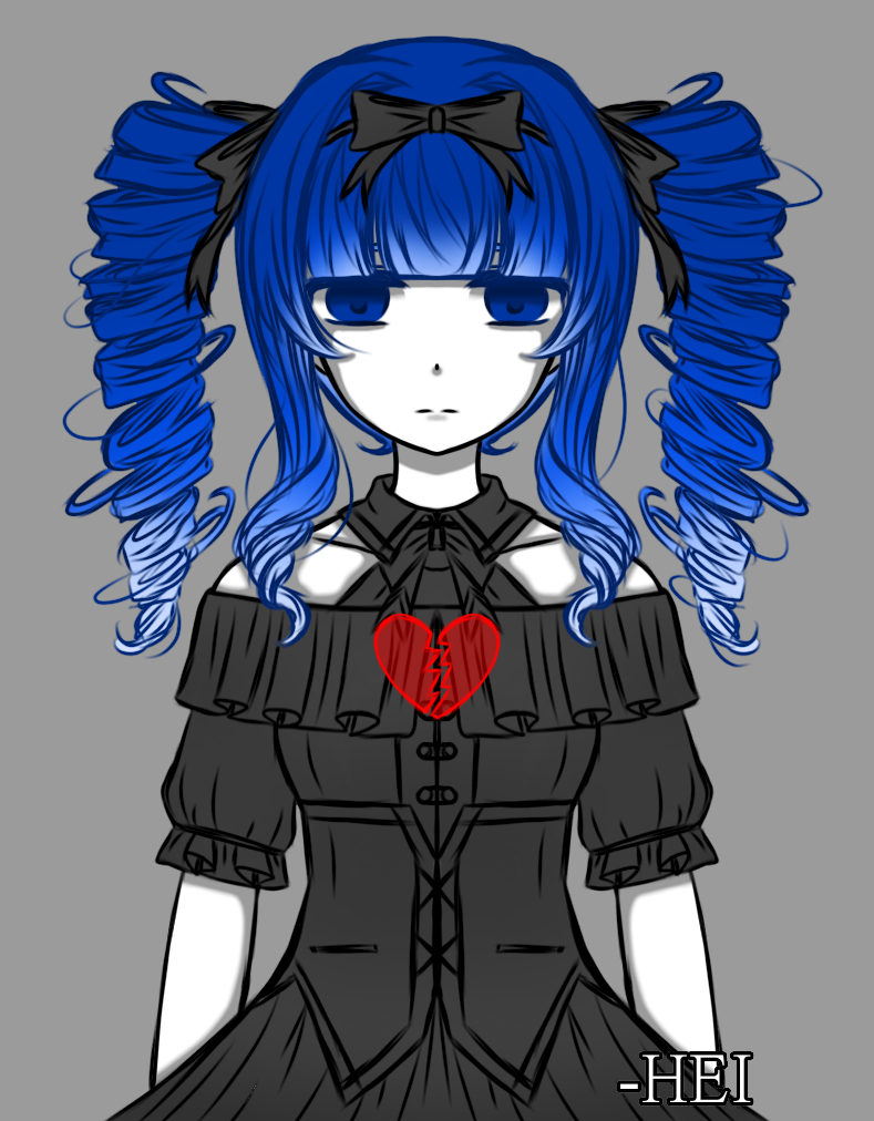 Anime girl emo