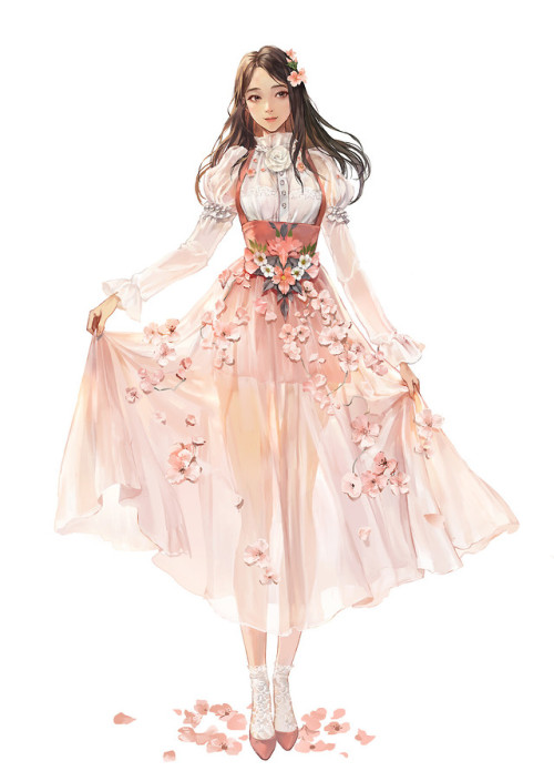 Cherry blossom  ryunkyung Oh www.artstation.com/artwork/mq13Ge