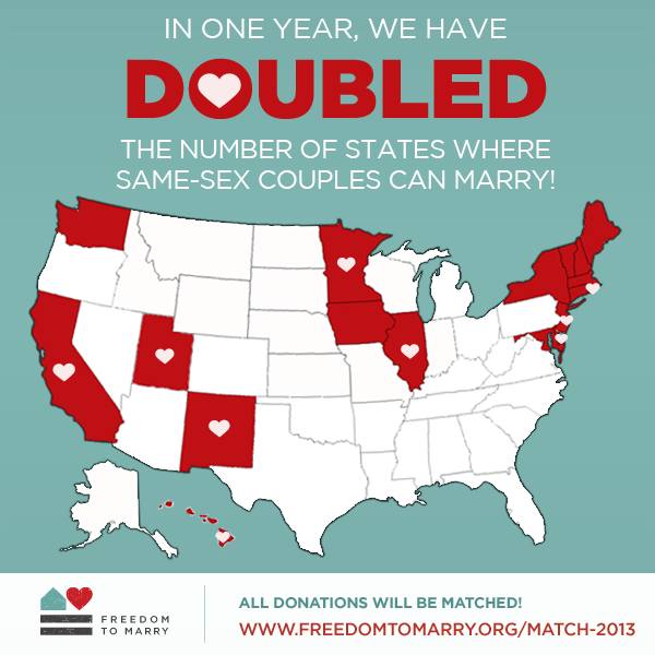 touchmykittykat:  glows-in-the-blacklight:  freedomtomarry:  2013 was a busy year