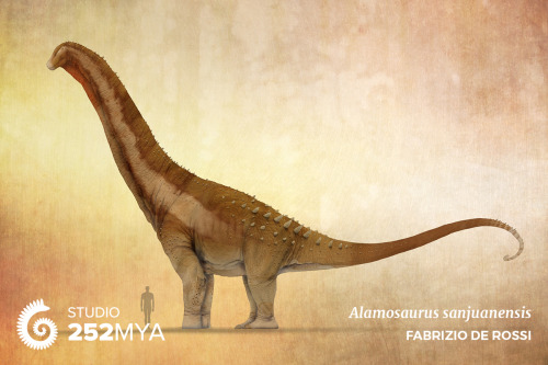 252mya:Alamosaurus sanjuanensisArtwork by Fabrizio De RossiIt was a titanosaur, a group of dinosaur 