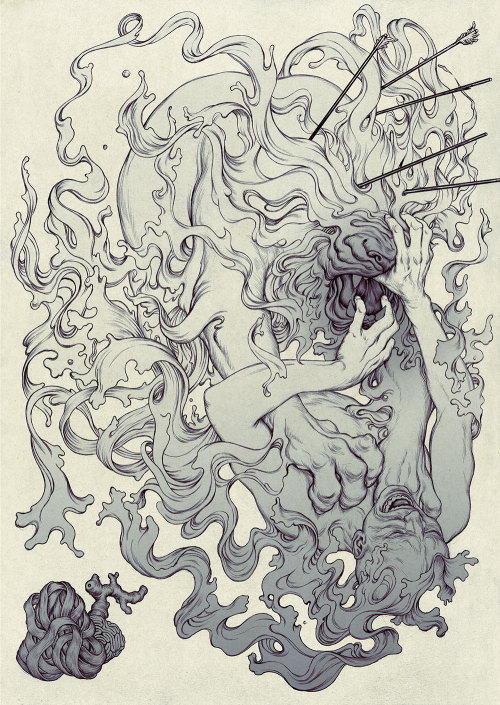 gaksdesigns:  James Jean for Linkin Park’s The Hunting Party