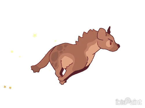 Smol Hyena Running Gif :33