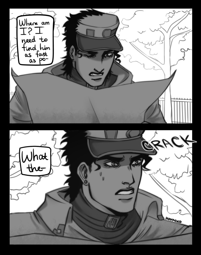 Silver Chariot REQUIEM brings the arrow to Jotaro 