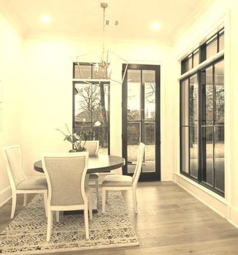 Dining Room New OrleansMedium-sized Transitional Kitchen/dining Room Combination With Coffered Ceiling,
