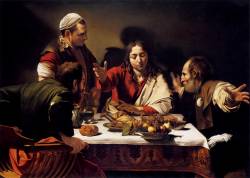 ryandonato:  Caravaggio, Super at Emmaus