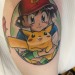 deziderium:Guess who got another Pokémon tattoo?Done by Torie Wartooth at Dark Age