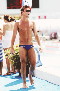 bastianphilly:  Tom in his British Gas speedos…