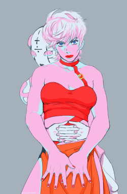 josukespimphand:  Trish and SP doodle. Playin