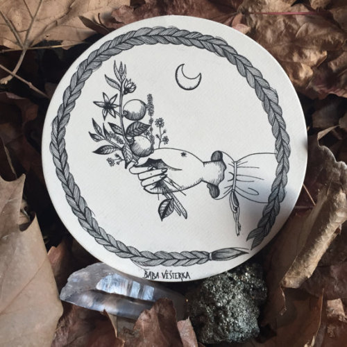 etsycult:Custom-made Botanical Talisman Drawing by BabaVesterka