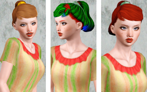 beaverhausenx: Sitcom Style from the store, Female T-E V1 texture by Pooklet, EA base by Anubis, AS 