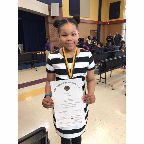 I fought back tears today attending lil diva&rsquo;s Jr Beta Club induction #ceremony (They say I al