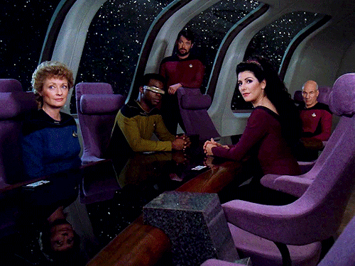 geordilaforges:Star Trek: The Next Generation (1987-1994)On the Starship Enterprise, no one is alone