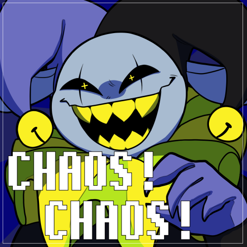 starrymothwings: smug jevil i drew for myself to use on discord until i manage to beat this mf