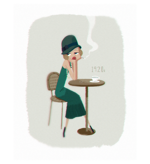 Flapper look 1920s