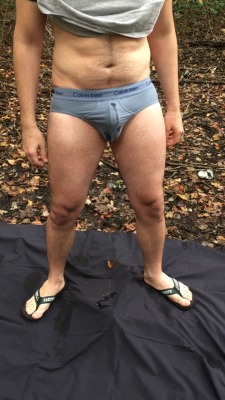 Publicpisslover:  I Love The Outdoors! Pissing All Over Myself Outside.  Very Hot!!!!