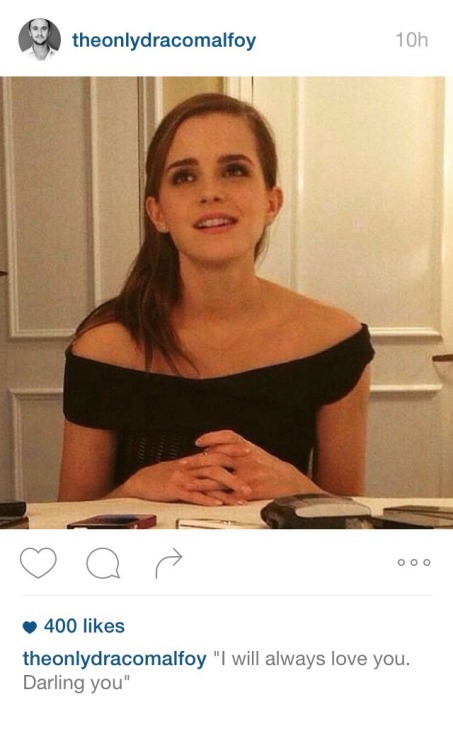 queenkhaleesistark:Instagram posts- Draco’s Hermione appreciation posts (most pictures taken when hi