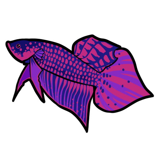 m3rm4n:As June is on its way, decided to redo my betta pride art and turning them into stickers!&nbs