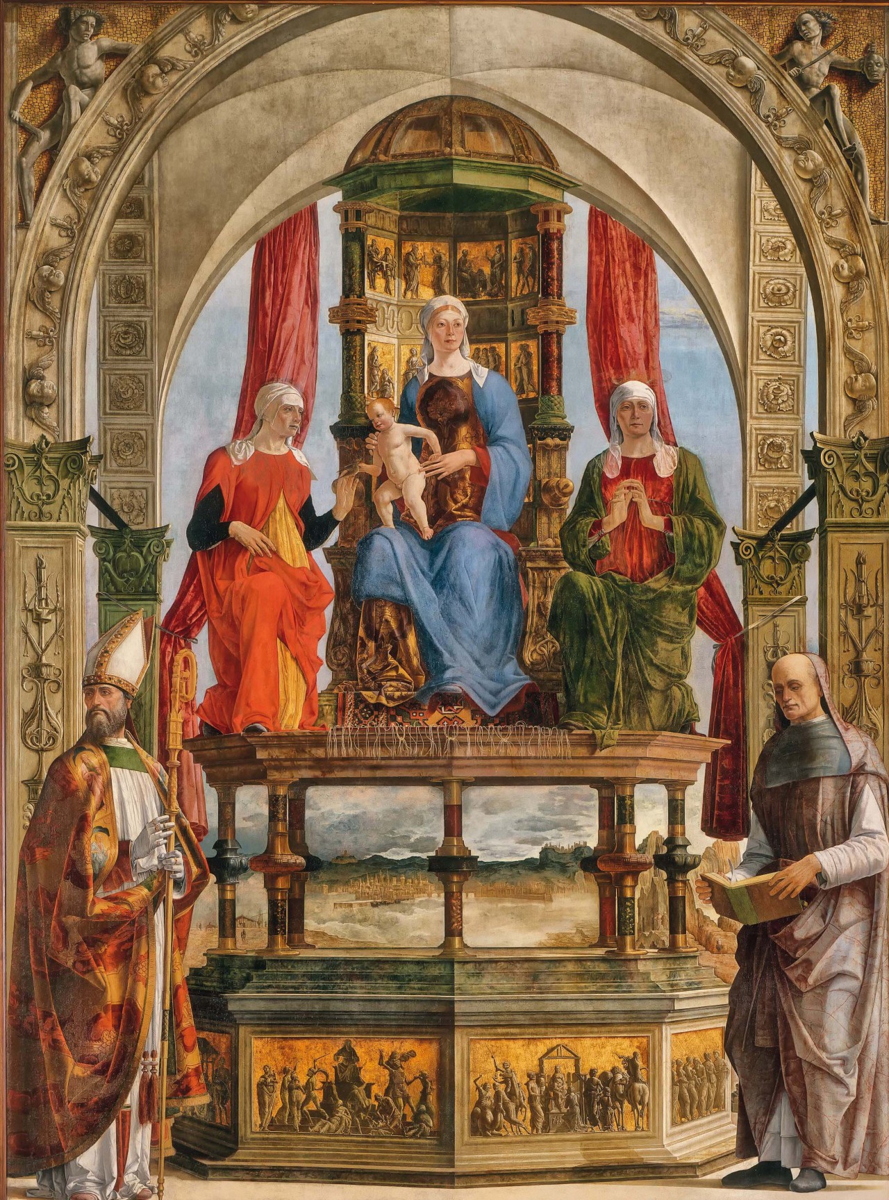 givemesomesoma: Ercole de’ Roberti Pala Portuense 1479 - 1481 Pinacoteca di Brera,