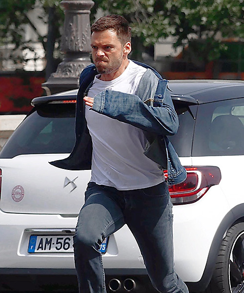 At the set of &ldquo;355&rdquo; on July 16, 2019 in Paris.