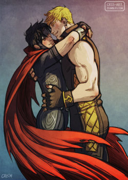 cris-art:  Hug, Wiccan and Hulkling. ♥ I hope you like!