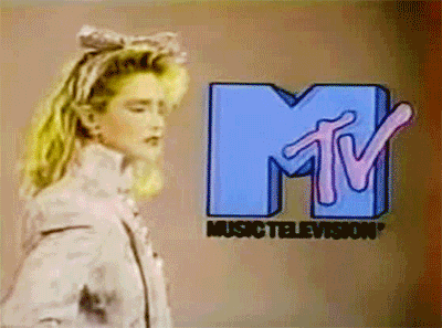 blondebrainpower:  MTV Commercial - Madonna