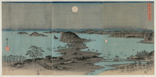 Eight Views of Kanazawa at Night, Utagawa Hiroshige, 1857, Cleveland Museum of Art: Japanese ArtLate