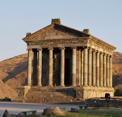 Garni temple, dedicated to the god Mihr (Mithra), Armenia