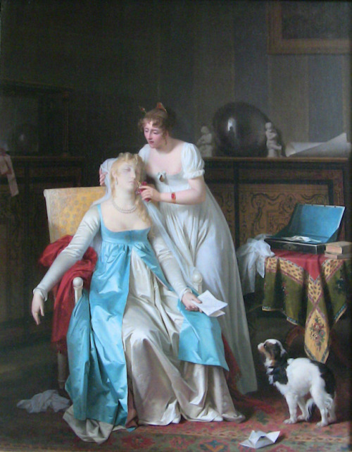 &ldquo;Bad news&rdquo; by Marguerite Gerard, 1804