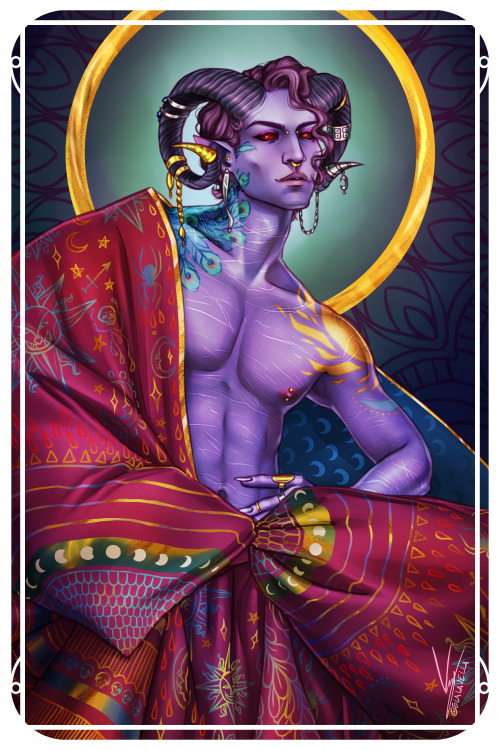 elalavella: Mollymauk Tealeaf - The High PriestessLong may I reign. [Caleb] [Fjord] [Jester] [Caduce