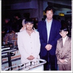 Me and my little bro with Imran khan