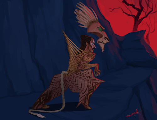 Redrawing Scar From Animated Movie To Musical Version. And I Got Lazy With The Background. Lol (late