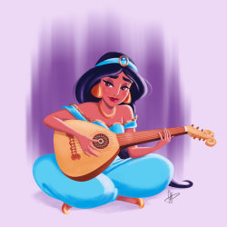 princessesfanarts: Jasmine by MaxiePerlberg  &lt;3